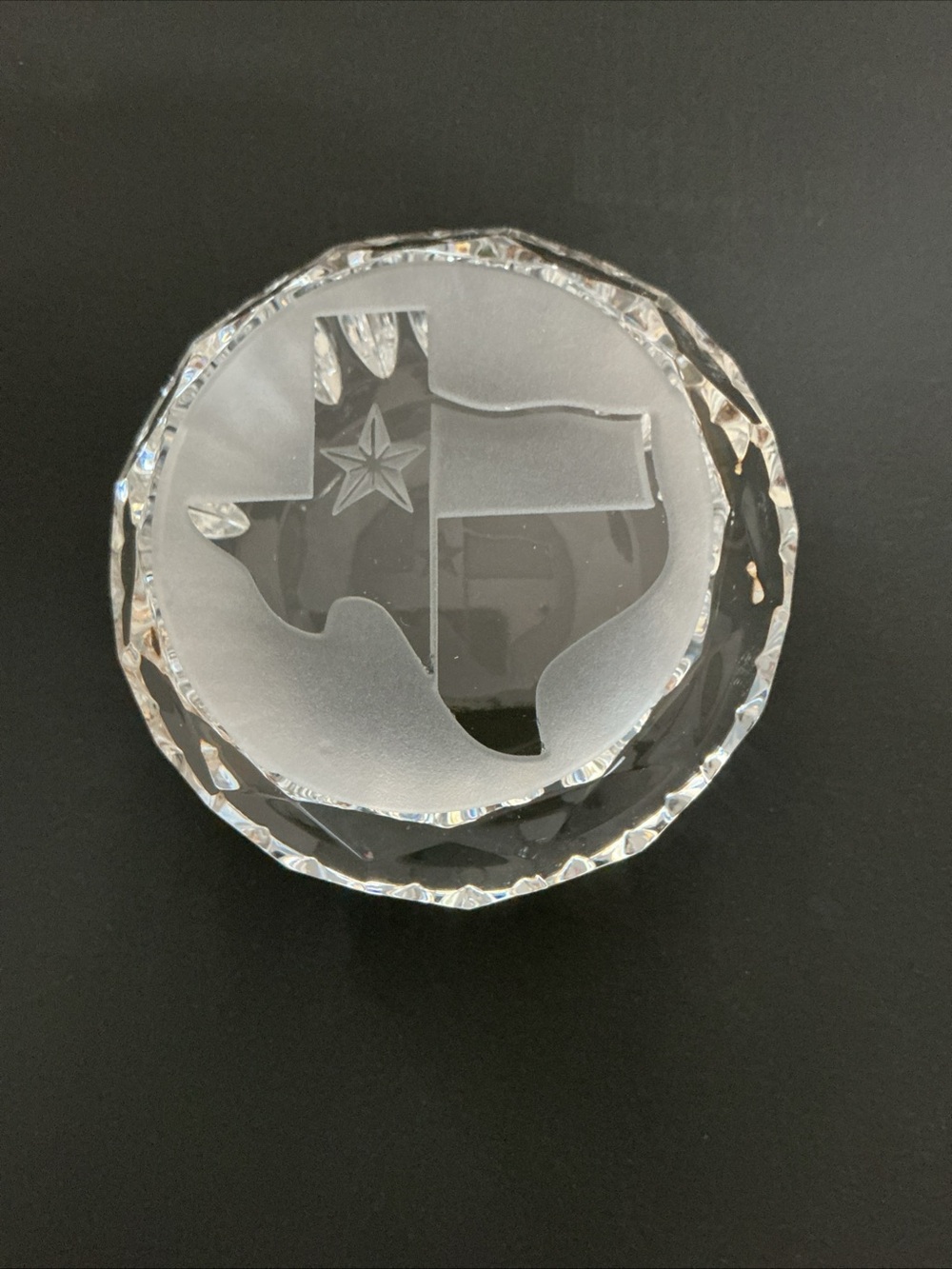Waterford Crystal State of Texas Lone Star Paperweight